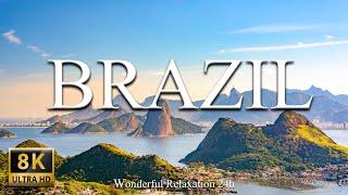 Brazil 8K  - Beautiful Relaxation Film With Calming Music